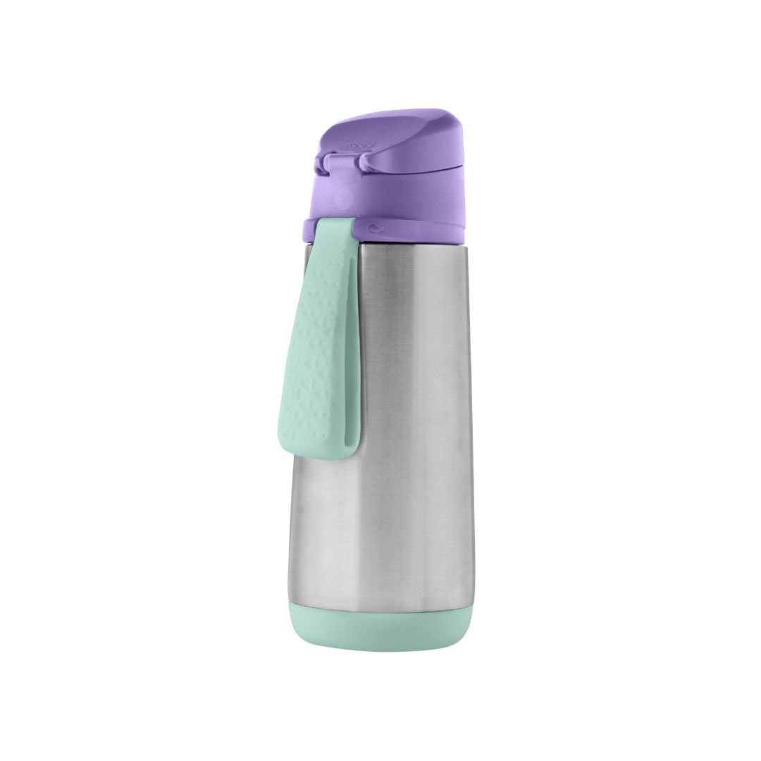 B.Box Insulated Sport Spout Drink Water Bottle 500ml Lilac Pop Purple