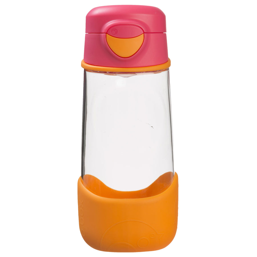 B.box Tritan Sport Spout Drink Bottle 450ml- Strawberry Shake Pink Orange - Sohii India
