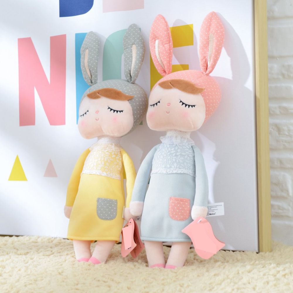 Sleeping Bunny Doll - Grey