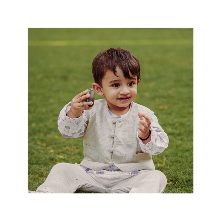 Organic Muslin Kurta Pyjama Set