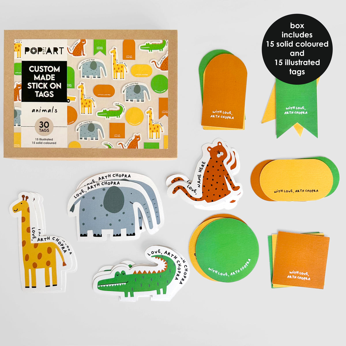 Stick On Tags | Animals