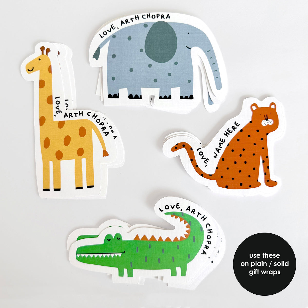 Stick On Tags | Animals