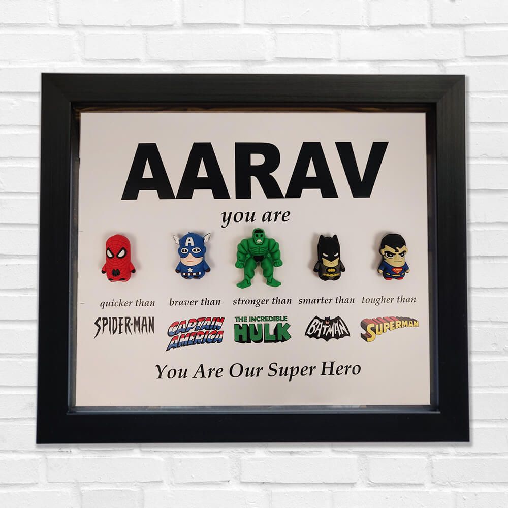 Personalized 3D Super Hero Frame - Hulk