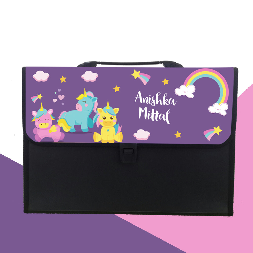 Personalised Folder - Baby Unicorn