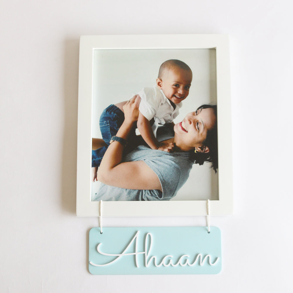 Personalized Name Frame - Blue