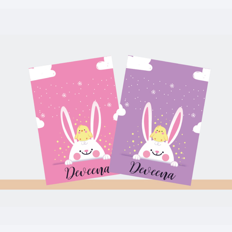 Personalised Notebooks - Bunny, Set of 2