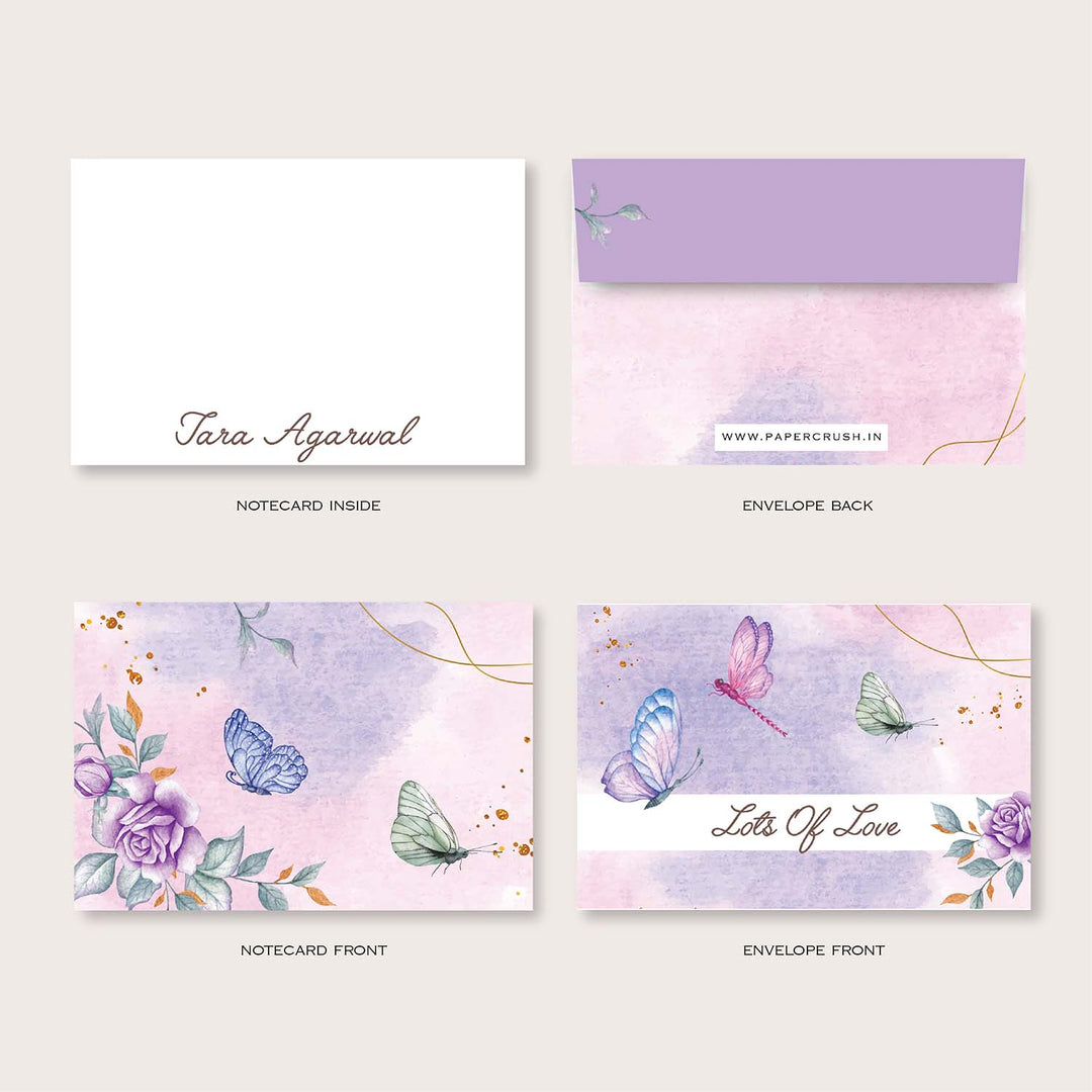 Folded-Notecards + Envelopes - Set of 25 (Themes Available)