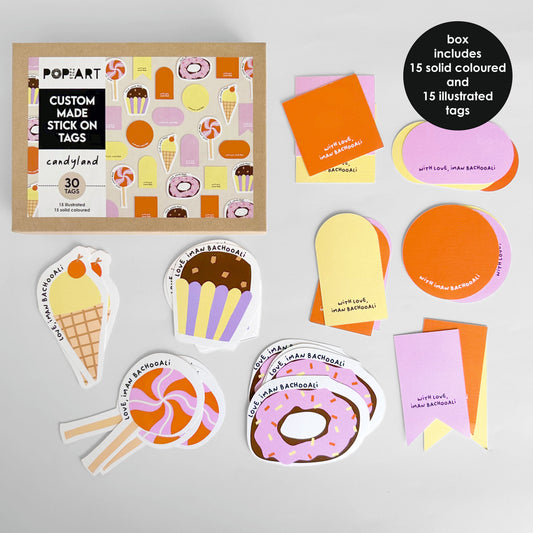 Stick On Tags | Candyland