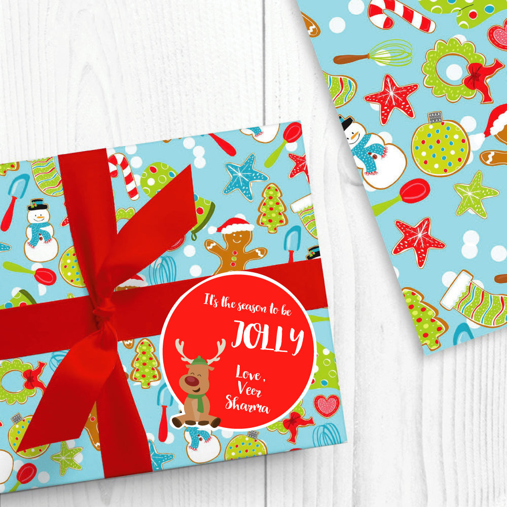 Personalised Gift Stickers - Christmas, Pack of 24