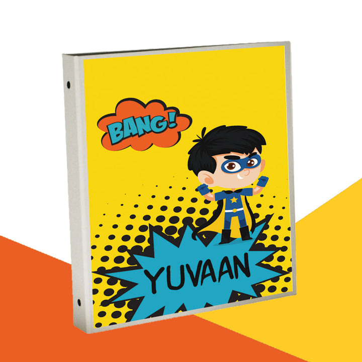 Personalised Binder - Comic Superhero