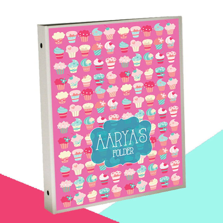 Personalised Binder - Cupcake