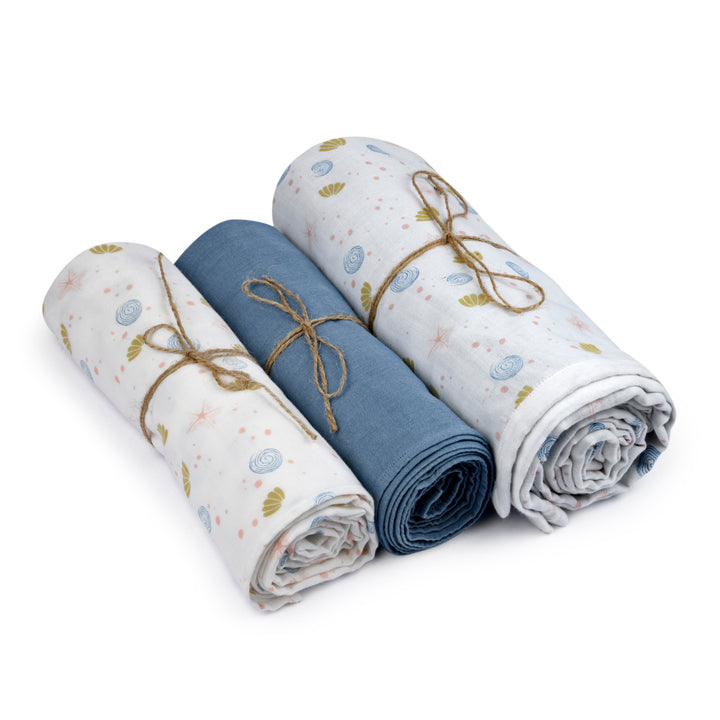 Sea of Dreams Blanket & Swaddle  Set