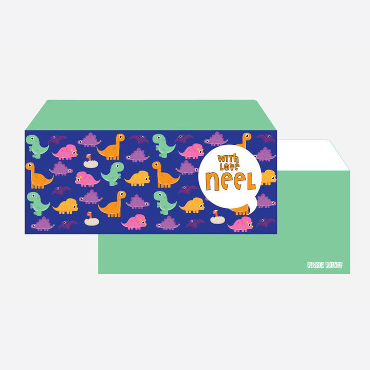 Personalised Envelopes - Dino, Set of 24