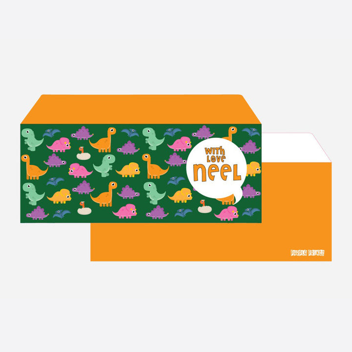Personalised Envelopes - Dino, Set of 24