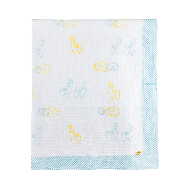 Organic Muslin Swaddle | Hand-Block Printed