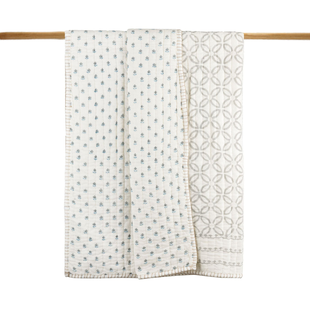 Reversible Mulmul Quilt | Hand-Block Printed