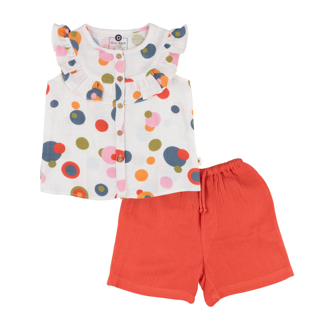 Organic Muslin Top & Shorts Set