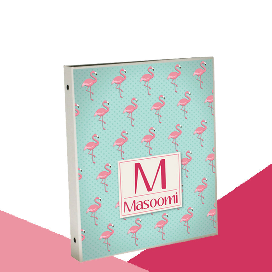 Personalised Binder - Flamingo