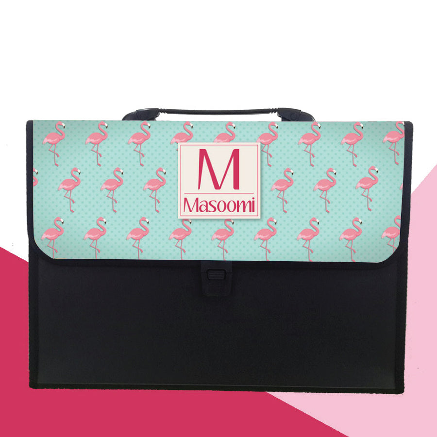 Personalised Folder - Flamingo