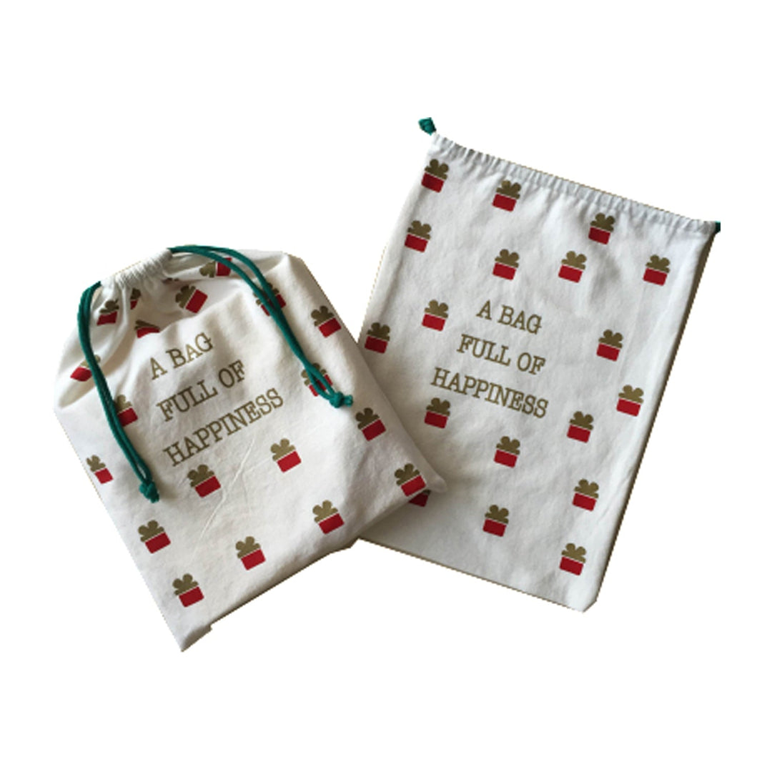 Reusable Canvas Drawstring Bags (Themes Available)