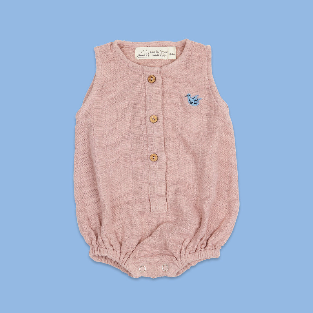 Organic Muslin Baby Romper