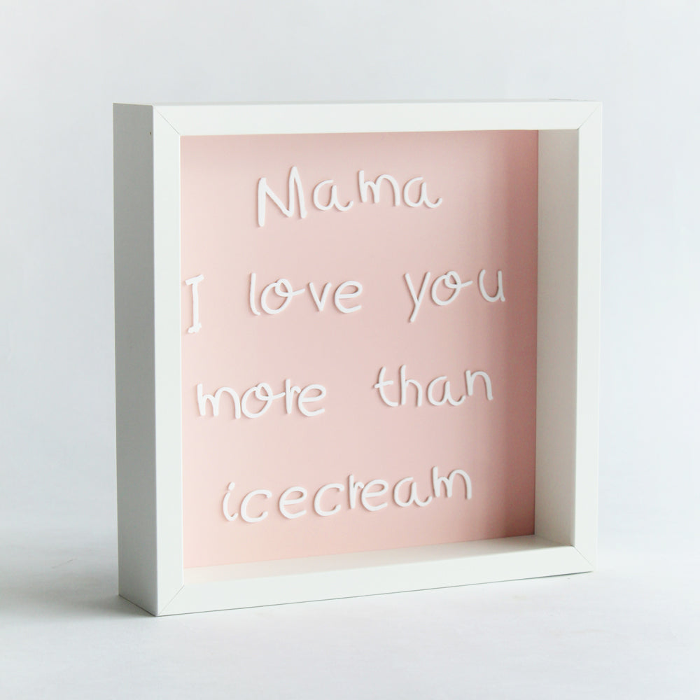 Personalized Message Frame - Pink