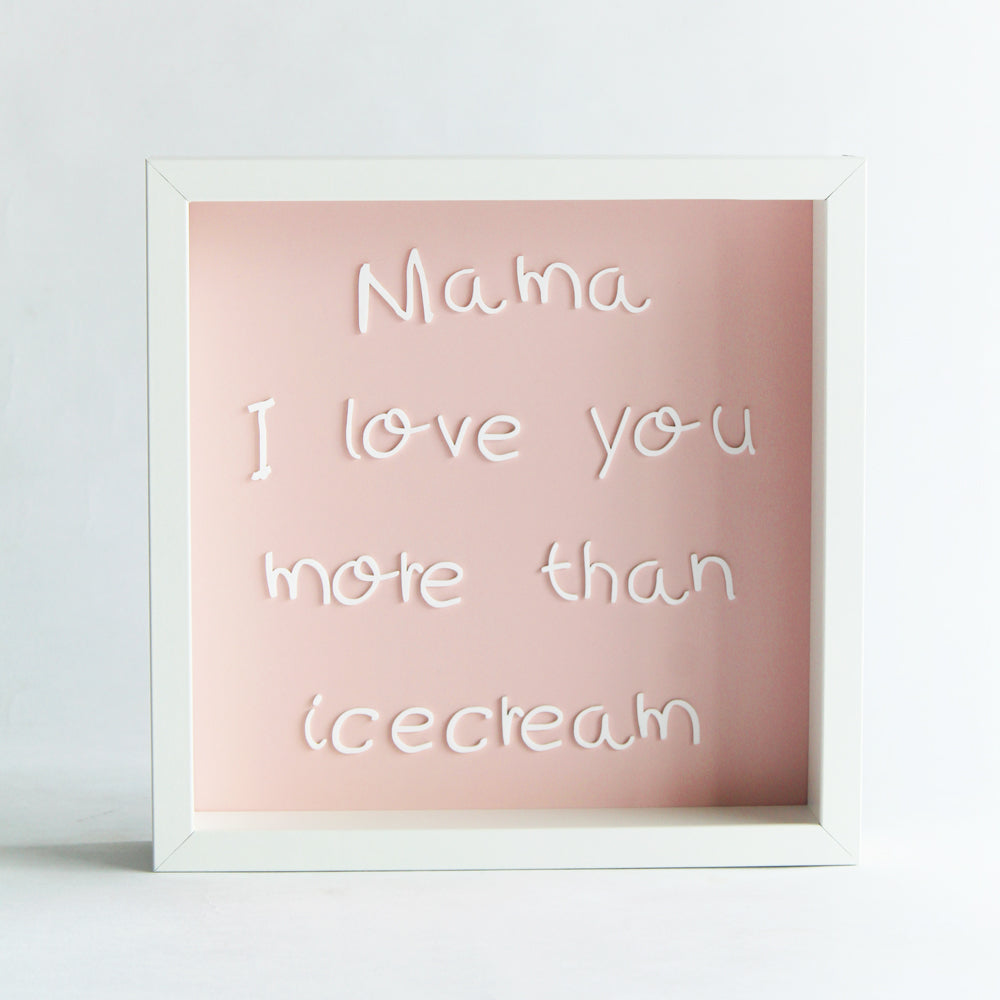 Personalized Message Frame - Pink