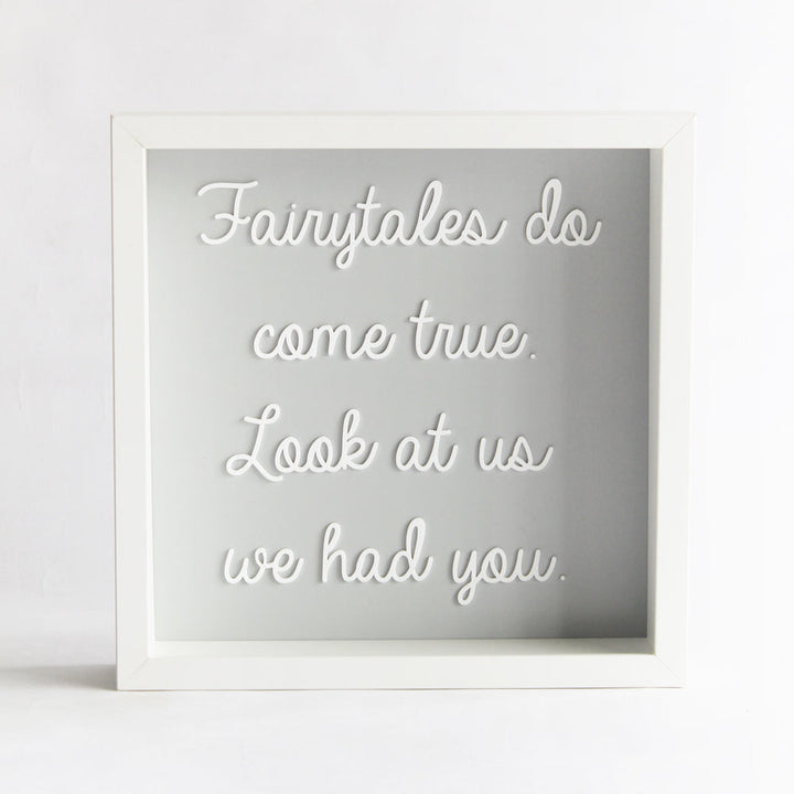 Personalized Message Frame - Grey