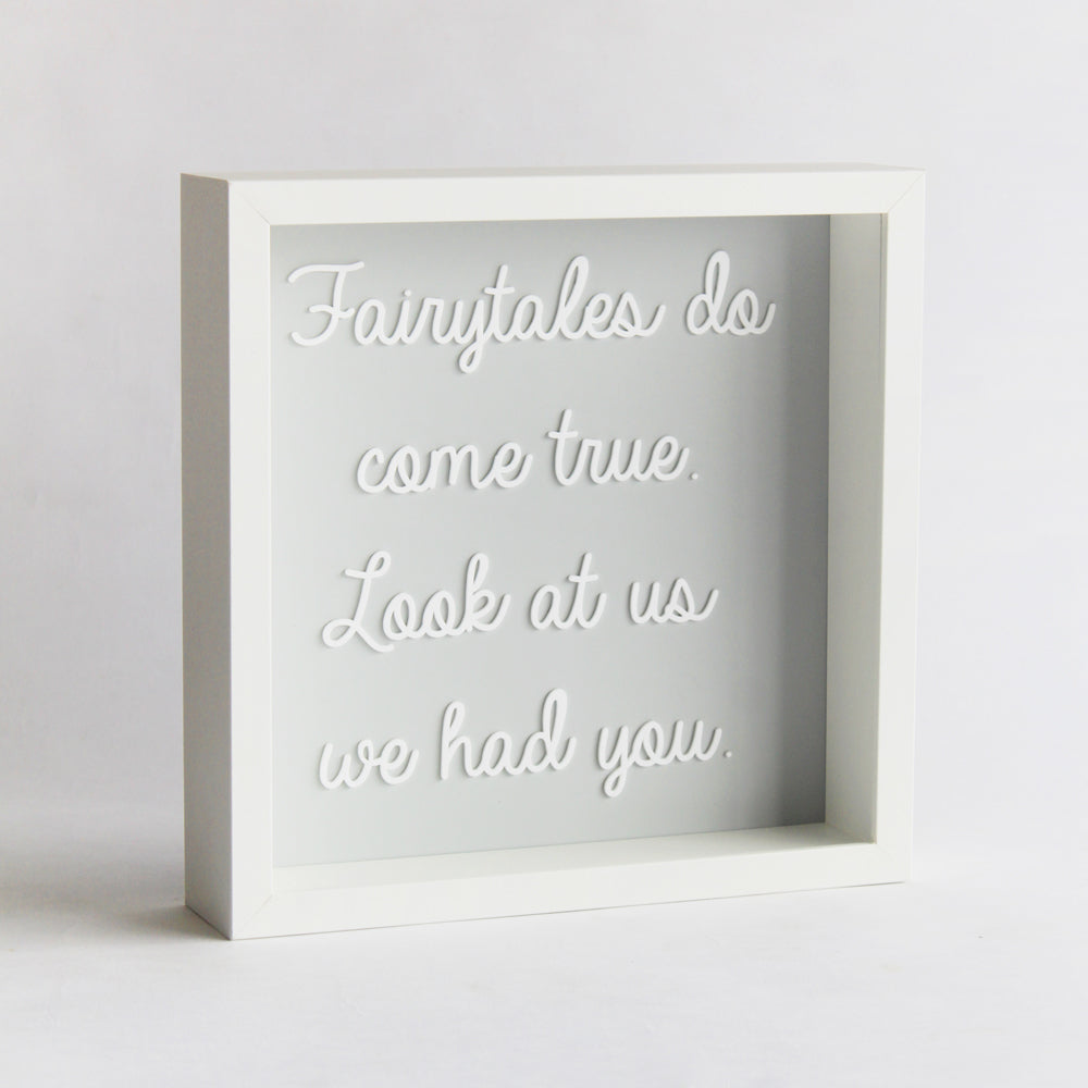 Personalized Message Frame - Grey