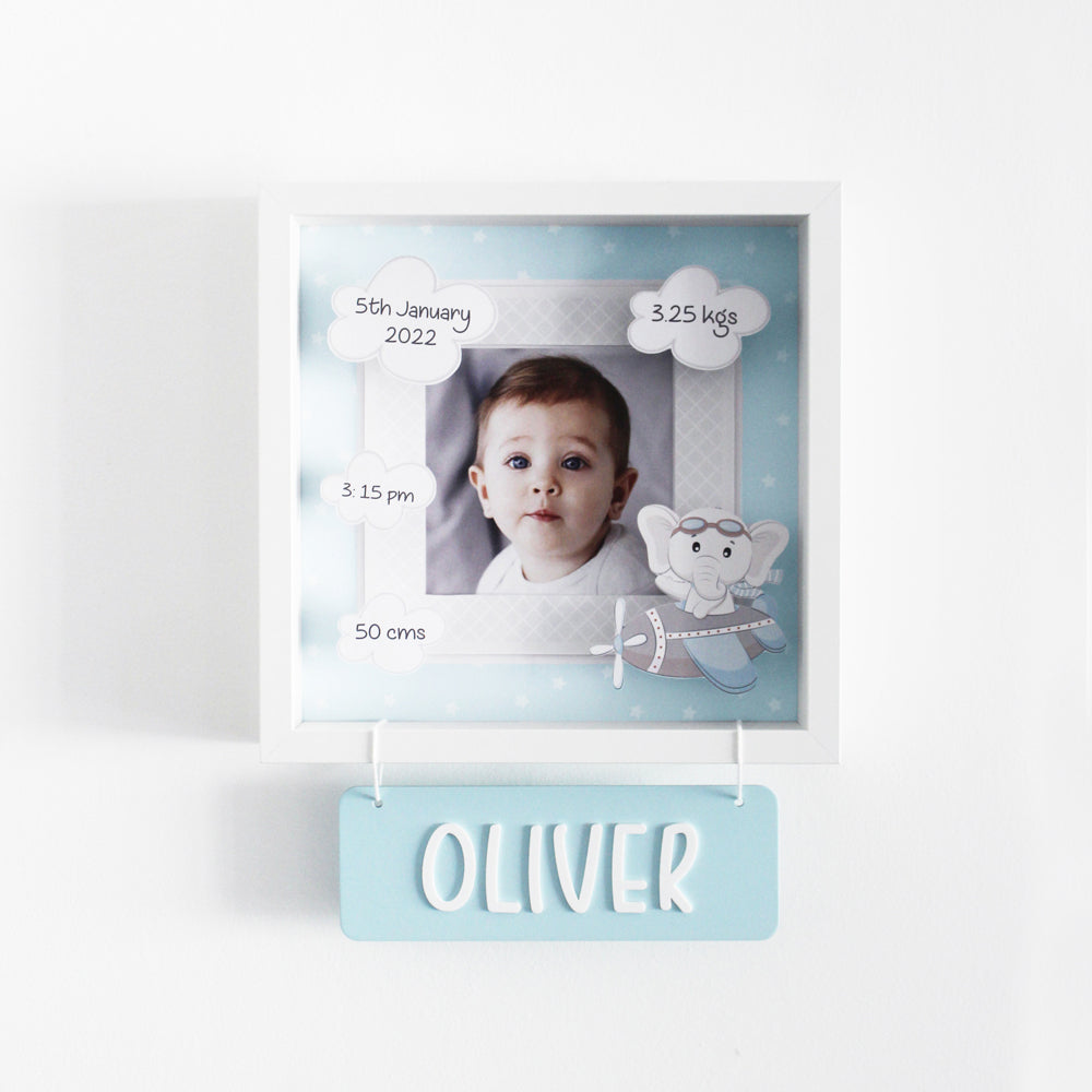 Shadow Box Frame - Ellie - Blue