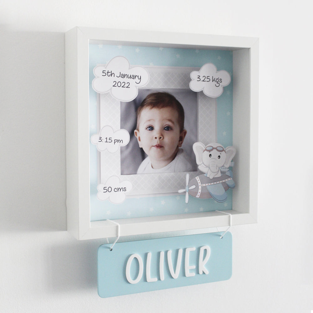 Shadow Box Frame - Ellie - Blue