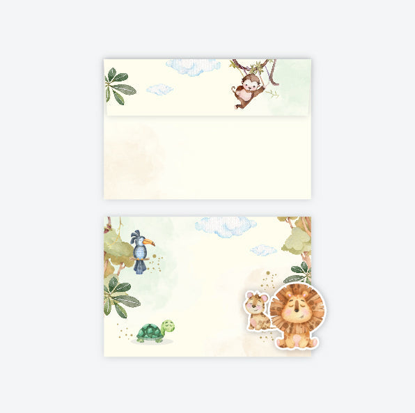 Folded-Notecards + Envelopes - Set of 25 (Themes Available)