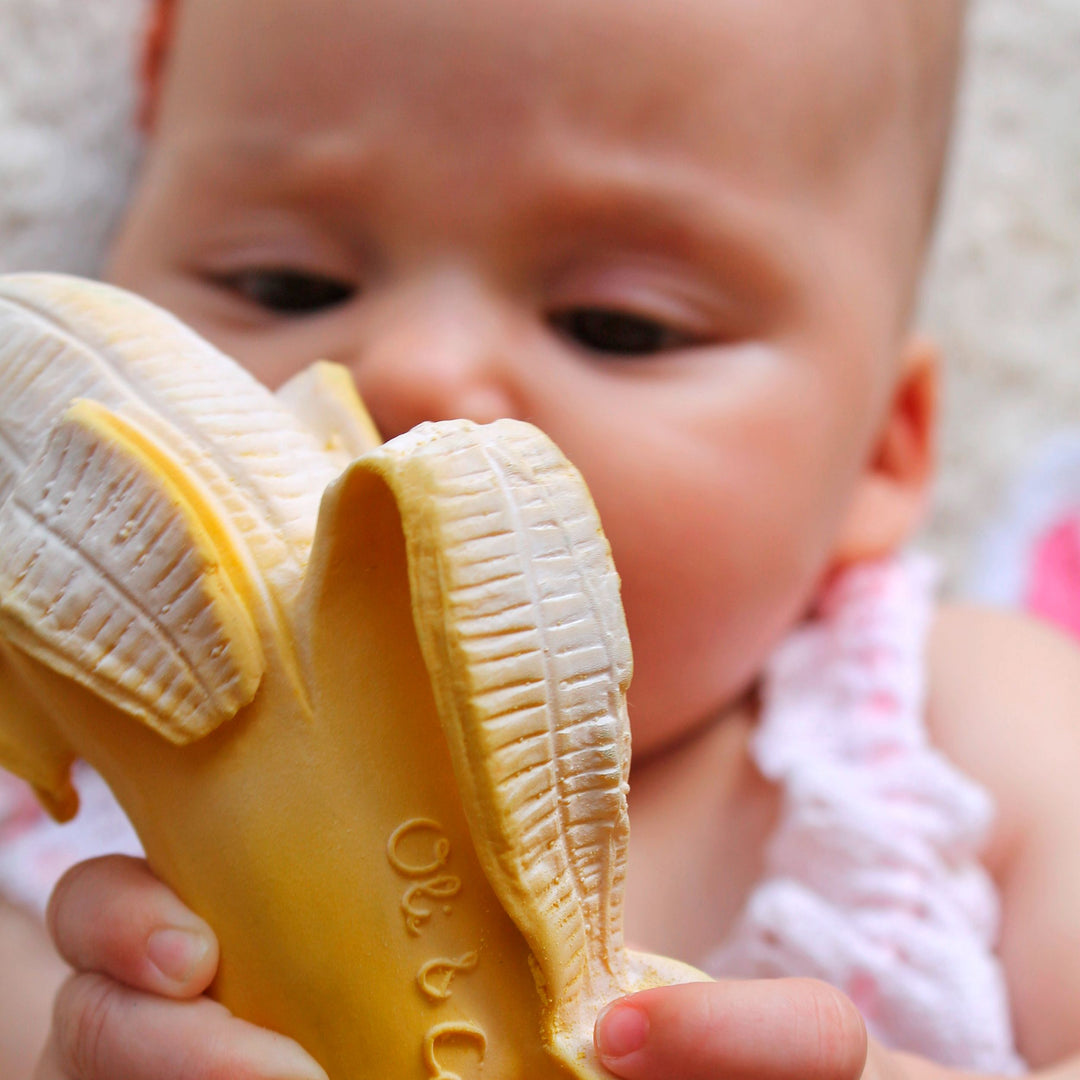 Oli & Carol Ana Banana Natural Rubber Teether - Sohii India