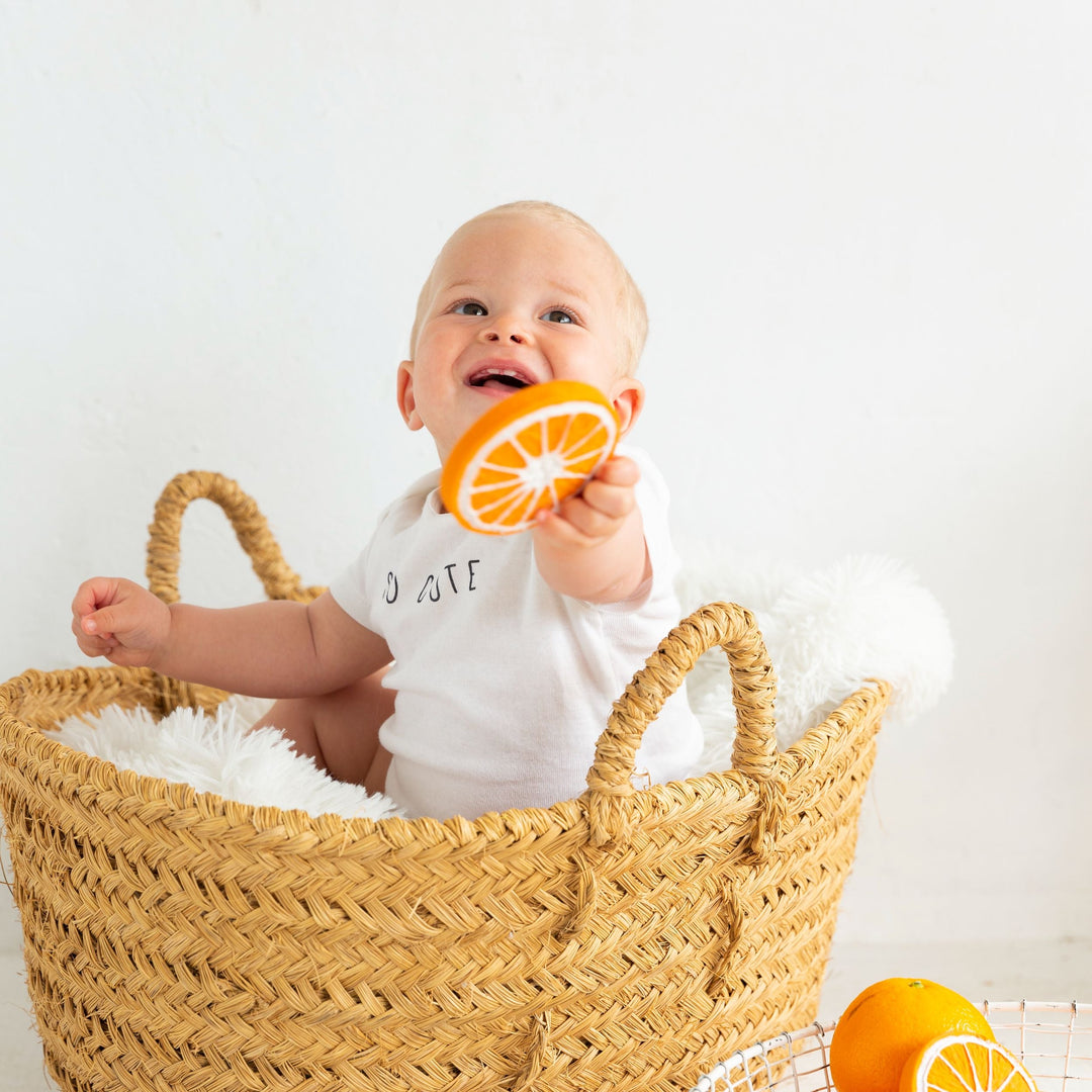 Oli & Carol Clementino The Orange Natural Rubber Teether - Sohii India