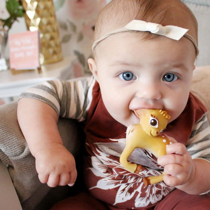 Oli & Carol Chewable Bracelet Combo- (Olive The Deer + Nelly The Elephant) Teether