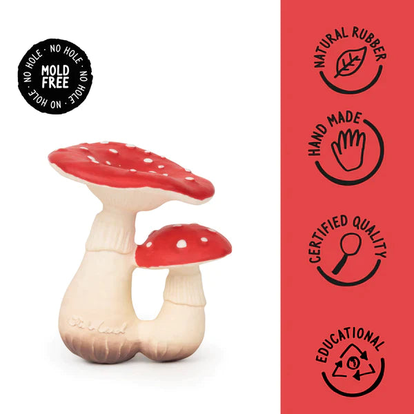 Oli & Carol Spot The Mushroom + Aly The Almond + Hawaii The Flower Chewy Teether