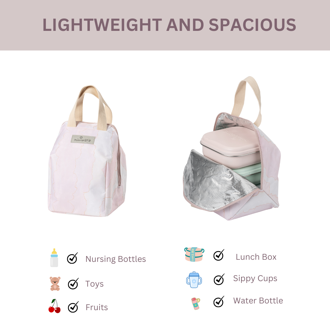 Mealtote Insulated Lunch Bag Pink Cloud