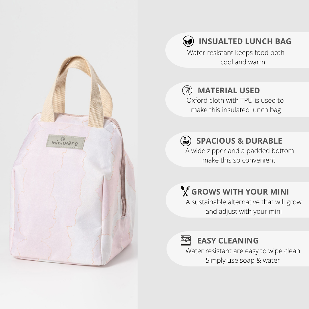 Mealtote Insulated Lunch Bag Pink Cloud