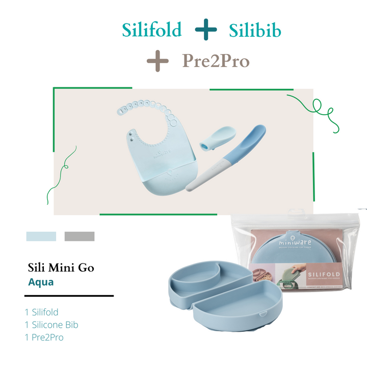 Sili Mini Go Aqua (Roll & Lock Silibib, Silifold, Pre2Pro)