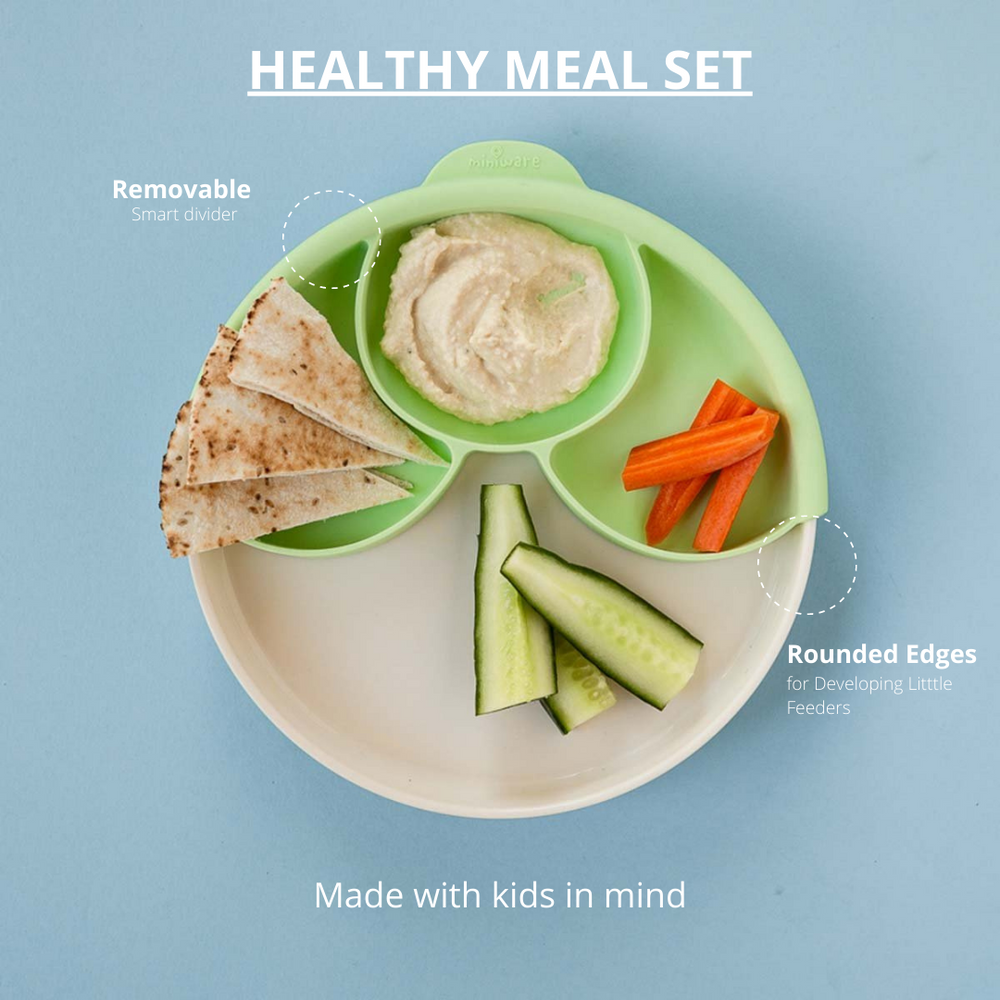 Miniware Healthy Meal Set-KeyLime/KeyLime - Sohii India