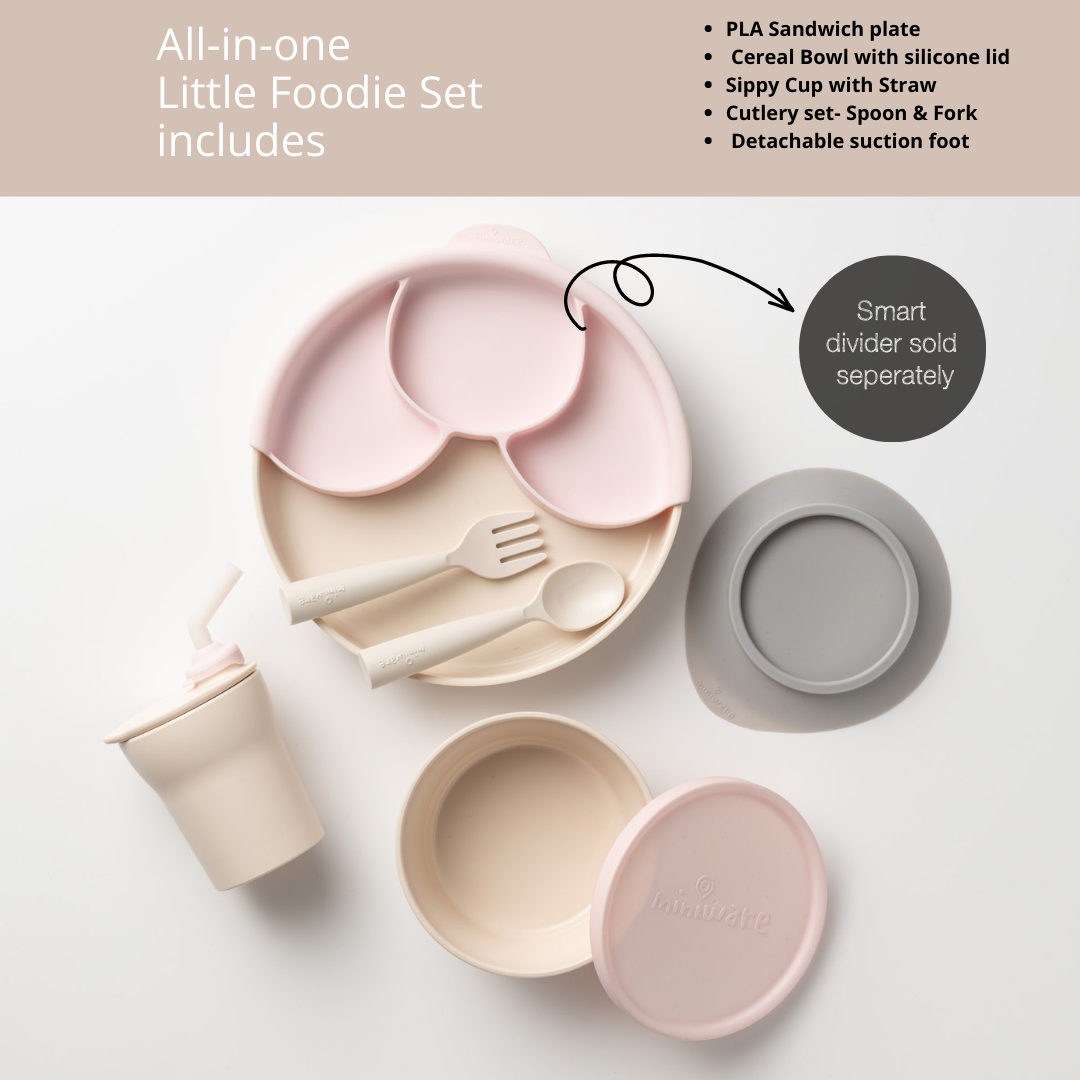 Miniware Little Foodie Set-Vanilla/Cotton Candy - Sohii India