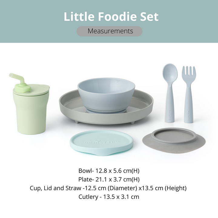 Miniware Little Foodie All-in-one Feeding Set  Little Hipster - Sohii India