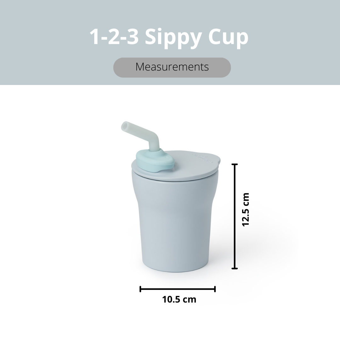 Miniware 1-2-3 Sip! Sippy Cup Aqua/Aqua - Sohii India