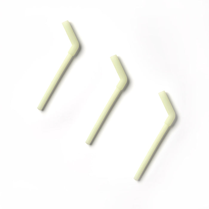 Silicone Straw 3 Pack Set- Key Lime