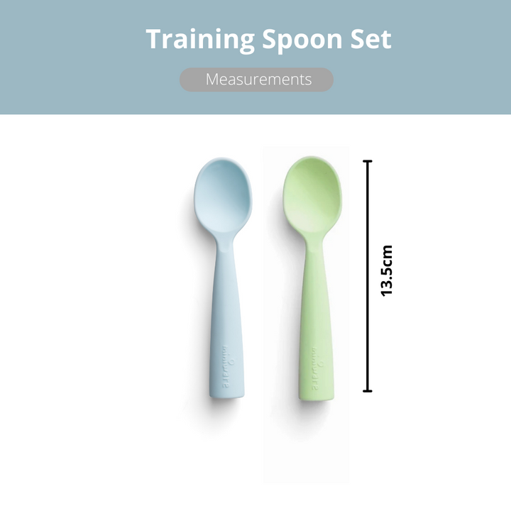 Miniware Training Spoon Set  Aqua+Key Lime - Sohii India