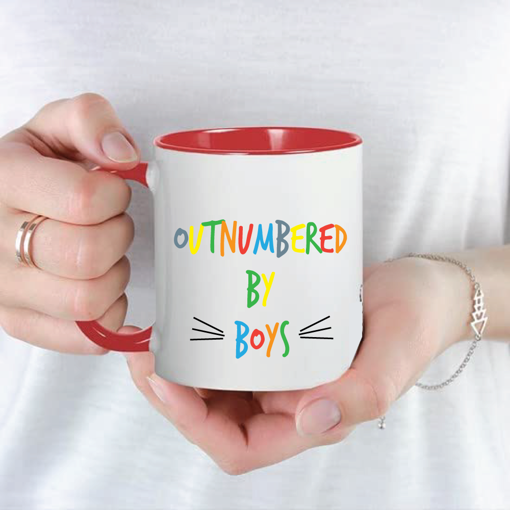 Outnumbered By Boys  Mug