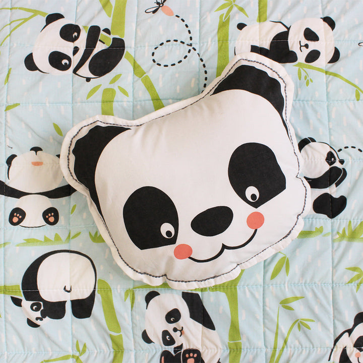Panda Village Shape Cushion for Boys & Girls (Can be Personalised)