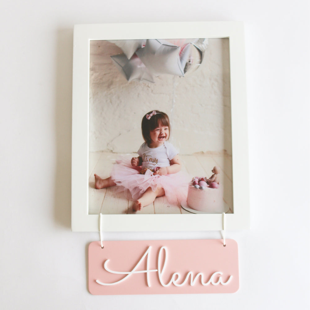 Personalized Name Frame - Pink