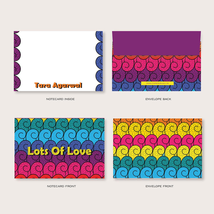 Folded-Notecards + Envelopes - Set of 25 (Themes Available)