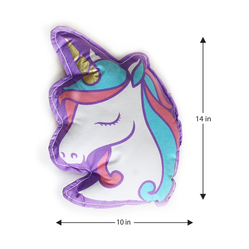 Unicorn Shape Cushion for Girls (Can be Personalised)